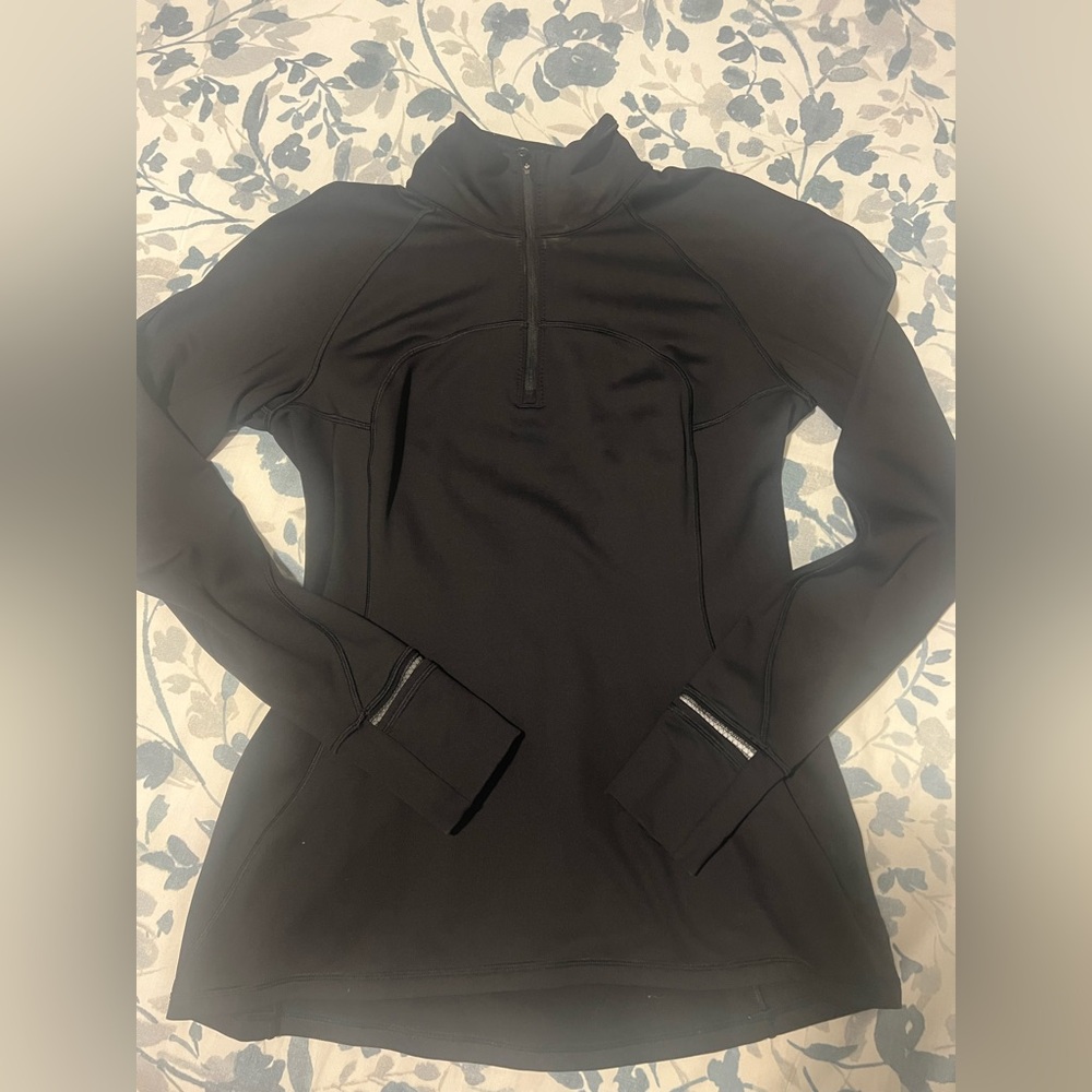 LULULEMON DEFINE QUARTER ZIP PULLOVER BLACK SZ 12 ANORAK